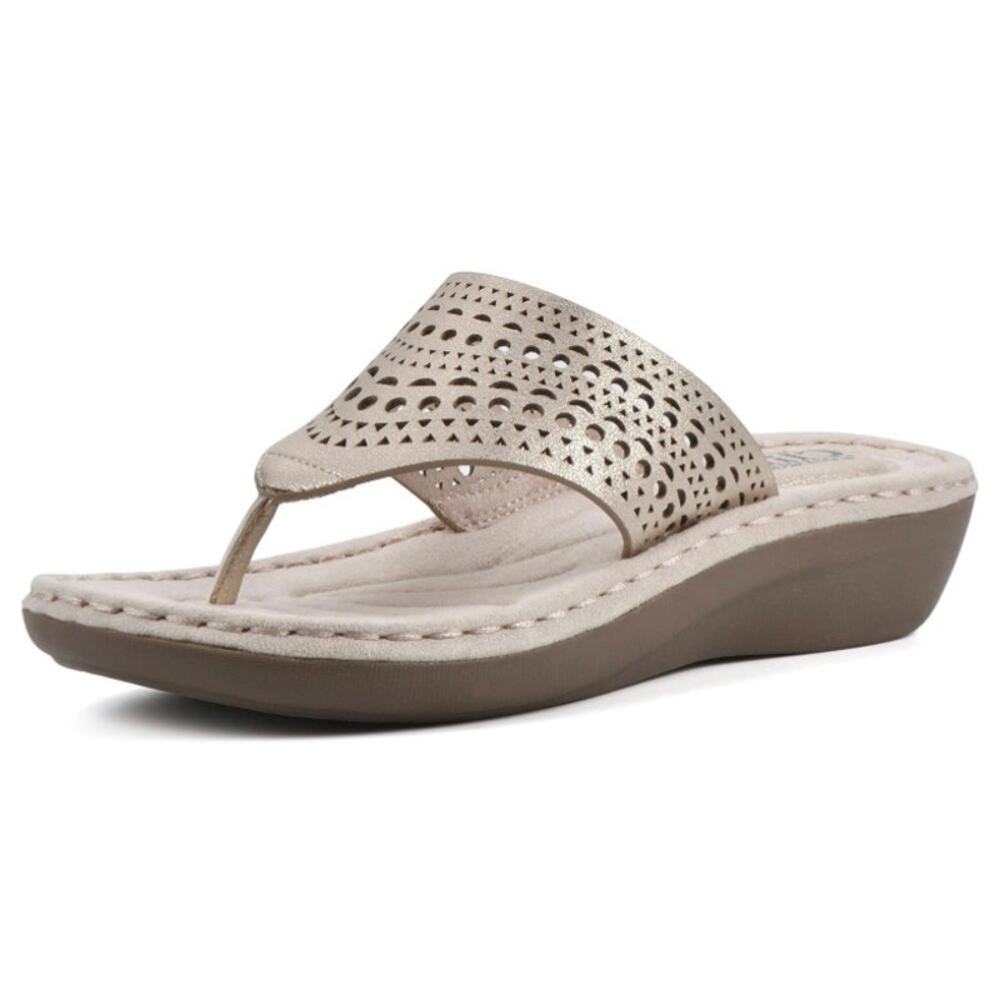 CLIFFS BY WHITE MOUNTAIN Women's Compact Wedge Sandal Size 9M - Picture 2 of 6